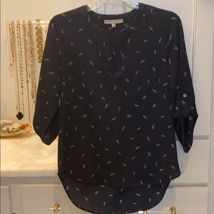 Split neck waterman blouse
